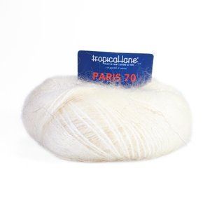 Пряжа Paris 70/Париж 70, молочний 900, Tropical Lane