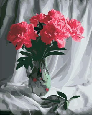Картина за номерами "Оксамитові півонії" ArtStory подарункова упаковка 40x50см AS0849 в інтернет-магазині "Я - Picasso"