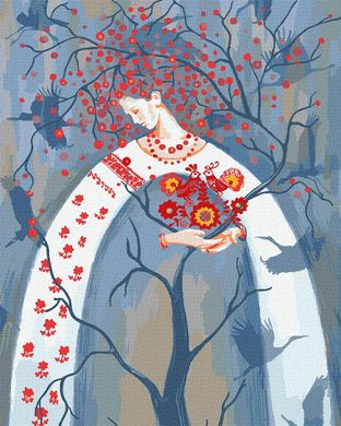 Картина за номерами "Дерево життя. Гайдамака Оля" Ідейка полотно на підрамнику 40x50см KHO5053 в інтернет-магазині "Я - Picasso"