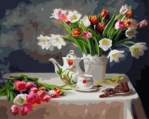 Картина за номерами "Весняний натюрморт" BrushMe полотно на підрамнику 40x50см GX8391 в інтернет-магазині "Я - Picasso"