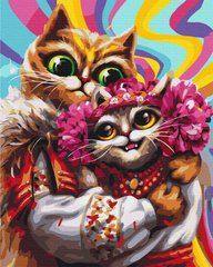Картина по номерам "Февральские котики. Марианна Пащук" Brushme 40x50см BS53466 в интернет-магазине "Я - Picasso"