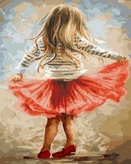 Алмазна картина-розмальовка "Маленька танцівниця" BrushMe 3D ефект подарункова коробка 40x50см GZS1134 в інтернет-магазині "Я - Picasso"