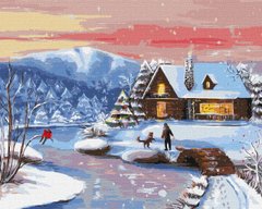 Картина за номерами "Сніжна прогулянка" Ідейка полотно на підрамнику 40x50см KHO6304 в інтернет-магазині "Я - Picasso"