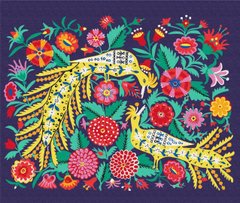 Картина за номерами "Птахи у квітах. Марія Примаченко" BrushMe полотно на підрамнику 50х60см BS53658L в інтернет-магазині "Я - Picasso"