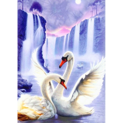 Алмазная мозаика "Пара лебедей" Алмазная мозаика 50х70 DM-047 в интернет-магазине "Я - Picasso"