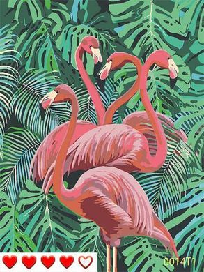 Картины по номерам "Розовые фламинго" Барвы холст на подрамнике 40x50 см 0014Т1 в интернет-магазине "Я - Picasso"