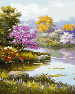 Картина за номерами "Квітучий сад" ArtStory подарункова упаковка 40x50см AS0713 в інтернет-магазині "Я - Picasso"