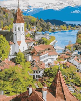 Картина за номерами "Швейцарське місто" ArtStory подарункова упаковка 40x50см AS0862 в інтернет-магазині "Я - Picasso"