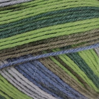 Пряжа Comfy/Комфі, синій-салатовий-сірий DO051, Lady Yarn