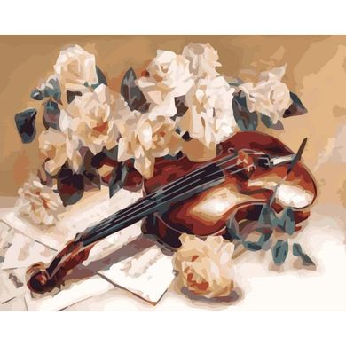 Картина за номерами "Мелодія скрипки" Ідейка полотно на підрамнику 40х50см КНО5500 в інтернет-магазині "Я - Picasso"