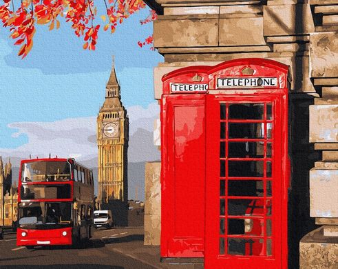 Картина за номерами "Лондонський куточок" BrushMe полотно на підрамнику 40х50см GX32849 в інтернет-магазині "Я - Picasso"