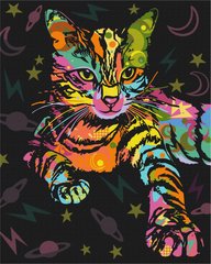 Картина за номерами "Космічний кіт" BrushMe полотно на підрамнику 40х50см BS51365 в інтернет-магазині "Я - Picasso"