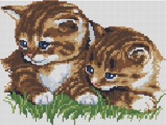 Алмазна мозаїка "Маленькі кошенята" BrushMe 40 * 30см EF031 в інтернет-магазині "Я - Picasso"