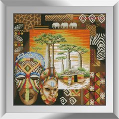 Алмазна мозаїка "Африканські мотиви" Dream Art в коробці 31076 в інтернет-магазині "Я - Picasso"