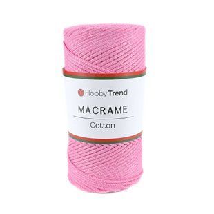 Пряжа Cotton Macrame/Котон Макраме, розовый 1001/074, Hobby Trend