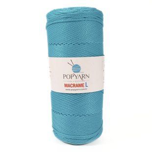 Пряжа Macrame L/Макраме Л, блакитний B-519, Popyarn
