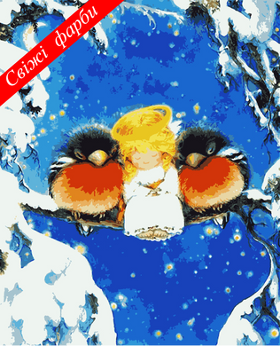 Картины по номерам - Рождественский ангелочек 40x50 в интернет-магазине "Я - Picasso"