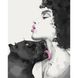 Картина за номерами "Поцілунок пантери" Ідейка полотно на підрамнику 40x50см КНО4506