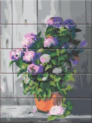 Картина за номерами на дереві "Квіти в горщику" ArtStory подарункова упаковка 30x40см ASW137 в інтернет-магазині "Я - Picasso"