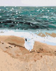 Картина по номерам "Фигура на побережье" BrushMe холст на подрамнике 40x50см GX37562 в интернет-магазине "Я - Picasso"