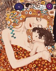 Картина за номерами "Мати та дитина ©Густав Клімт" Ідейка полотно на підрамнику 40x50см KHO4848 в інтернет-магазині "Я - Picasso"