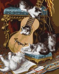 Картина по номерам "Пушистые музыканты ©Jules Gustave Leroy" Идейка холст на подрамнике 40x50см KHO4478 в интернет-магазине "Я - Picasso"