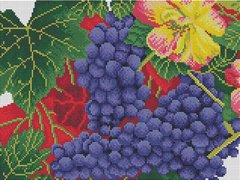 Алмазная мозаика - Осенний виноград 30x40 см в интернет-магазине "Я - Picasso"
