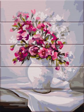 Картина по номерам на дереве - Весенние цветы 30x40 см в интернет-магазине "Я - Picasso"