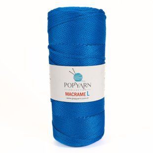 Пряжа Macrame L/Макраме Л, синьо-блакитний B-500, Popyarn