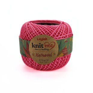 Пряжа Karnaval/Карнавал, оранжево-розовый 08024, Knit Me