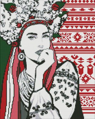 Алмазная мозаика "Очаровательная украинка" Идейка холст на подрамнике 40x50см AMO7371 в интернет-магазине "Я - Picasso"