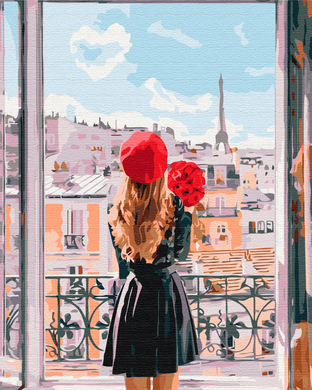 Картина за номерами "Мадемуазель Париж" BrushMe полотно на підрамнику 40x50см BS27962 в інтернет-магазині "Я - Picasso"