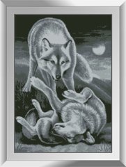 Алмазна мозаїка "Вовки в ночі" Dream Art в коробці 31670 в інтернет-магазині "Я - Picasso"