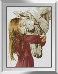Алмазна мозаїка "Дівчинка і кінь" Dream Art в коробці 31547 в інтернет-магазині "Я - Picasso"
