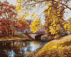 Картина по номерам "Осенний пейзаж" Идейка холст на подрамнике 40x50см KHO2879 в интернет-магазине "Я - Picasso"