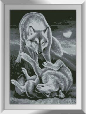 Алмазна мозаїка "Вовки в ночі" Dream Art в коробці 31670 в інтернет-магазині "Я - Picasso"