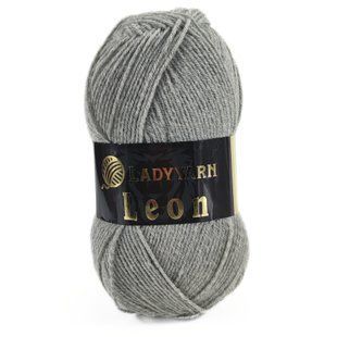 Пряжа Leon/Леон, світло-сірий LN005, Lady Yarn