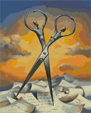 Картина за номерами "Ножиці" BrushMe полотно на підрамнику 40x50см BS52383 в інтернет-магазині "Я - Picasso"