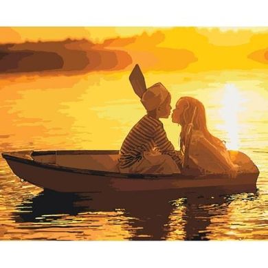 Картина за номерами "Перше кохання" Ідейка полотно на підрамнику 40x50см КНО2322 в інтернет-магазині "Я - Picasso"