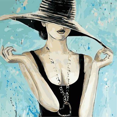 Картина по номерам - Модная шляпа 40х40 в интернет-магазине "Я - Picasso"