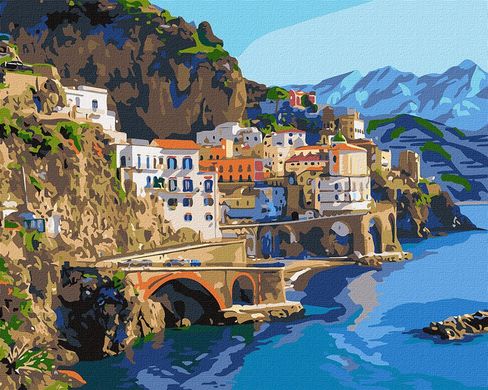 Картина за номерами "Яскрава Італія" Ідейка полотно на підрамнику 40x50см КНО3605 в інтернет-магазині "Я - Picasso"