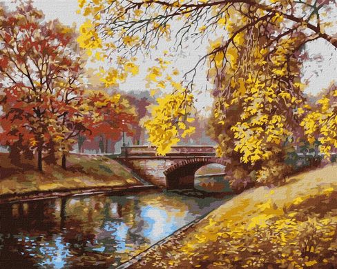Картина по номерам "Осенний пейзаж" Идейка холст на подрамнике 40x50см KHO2879 в интернет-магазине "Я - Picasso"