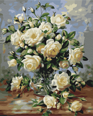 Картина по номерам "Кремовый натюрморт" BrushMe полотно на подрамнике 40x50см BS52675 в интернет-магазине "Я - Picasso"