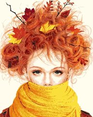 Картина за номерами "Дівчина-осінь" ArtStory подарункова упаковка 40x50см AS0195 в інтернет-магазині "Я - Picasso"