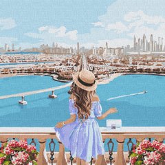 Картина за номерами "Милуючись краєвидами" Ідейка полотно на підрамнику 40х40см KHO4768 в інтернет-магазині "Я - Picasso"