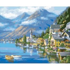 Картина за номерами "Австрійський пейзаж" Ідейка полотно на підрамнику 40x50см КНО2143 в інтернет-магазині "Я - Picasso"