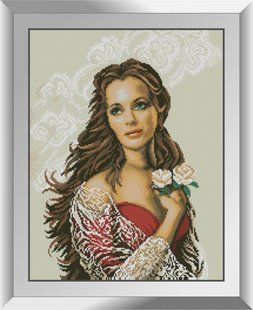 Алмазна мозаїка "Дівчина з трояндами" Dream Art в коробці 31297 в інтернет-магазині "Я - Picasso"