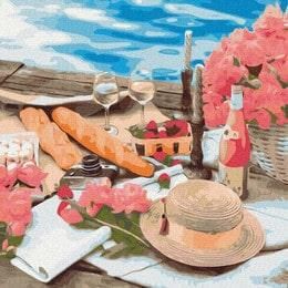 Картина по номерам - Пикник рядом с морем 40х50 в интернет-магазине "Я - Picasso"