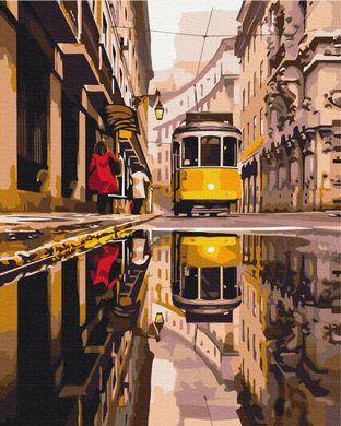 Картина за номерами "Міський трамвай" BrushMe полотно на підрамнику 40х50см BS39849 в інтернет-магазині "Я - Picasso"