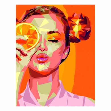Картина за номерами "Orange Girl" Роса в подарунковій коробці 35х45см N00013201 в інтернет-магазині "Я - Picasso"